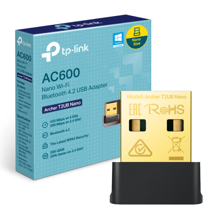 Tp-link AC600 Nano Wi-Fi Bluetooth 4.2 USB Adapter